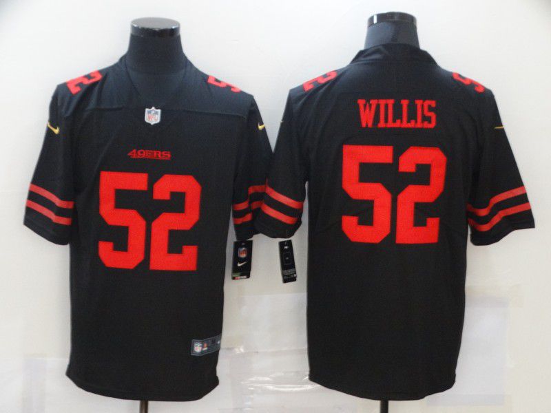 Men San Francisco 49ers #52 Willis Black Nike Vapor Untouchable Limited 2020 NFL Nike Jerseys->kansas city chiefs->NFL Jersey